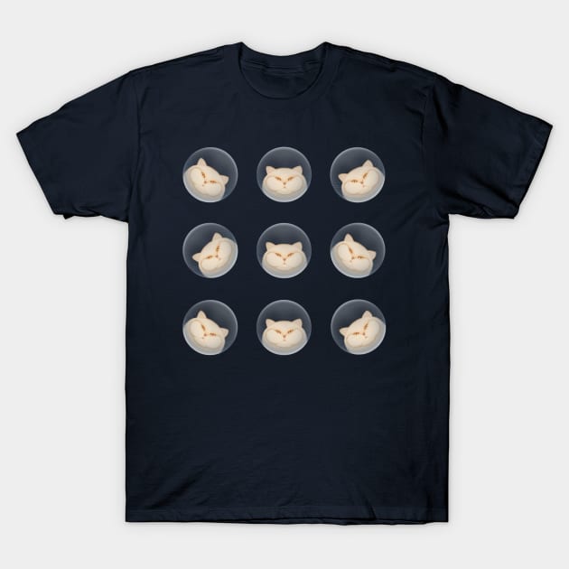 Cats in the bubbles T-Shirt by KateQR